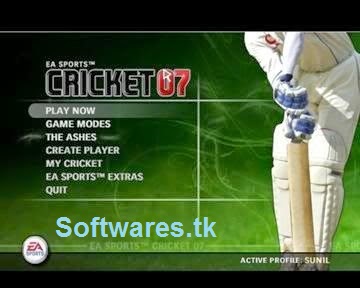 key code for ea cricket 2007